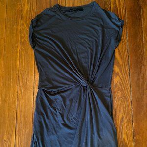 All Saints Mast Devo Draped Dress with Front Twist